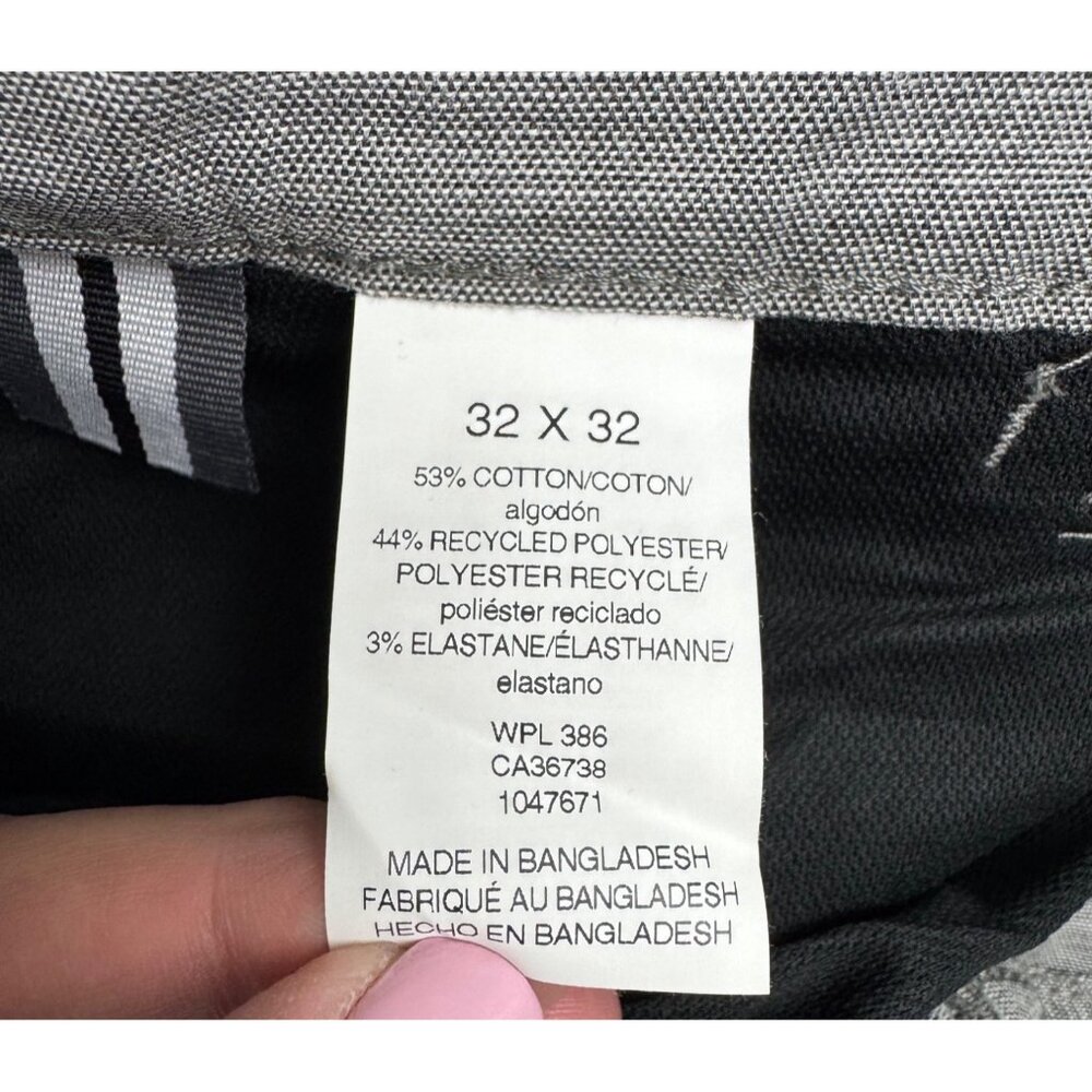 Haggar Mens Slim-Straight City Flex Pants Gray 32x32 Dinner Casual Cocktails - Picture 6 of 12